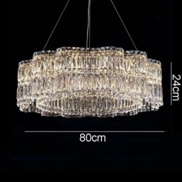 Plafoniera din Cristal Lampă suspendată modernă cu decorare simplă