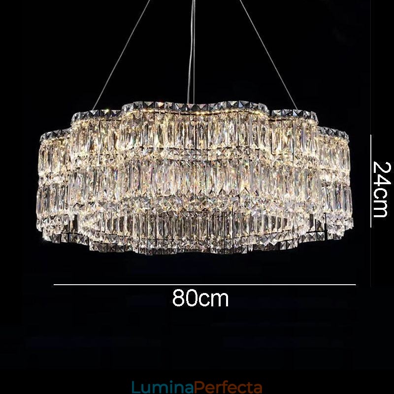 Plafoniera din Cristal Lampă suspendată modernă cu decorare simplă