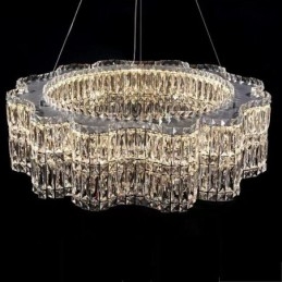 Plafoniera din Cristal Lampă suspendată modernă cu decorare simplă