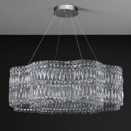 Plafoniera din Cristal Lampă suspendată modernă cu decorare simplă