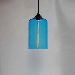 Pandantiv cu design sticle 1 lumină Pictură concisă din fier