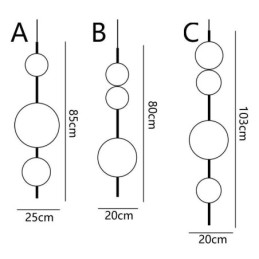 Lampă suspendată Modern Minimalist Magic Beans Molecule Plafoniera