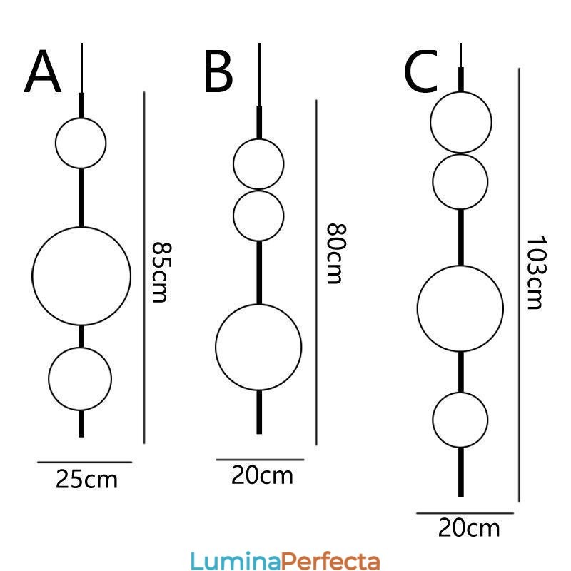 Lampă suspendată Modern Minimalist Magic Beans Molecule Plafoniera