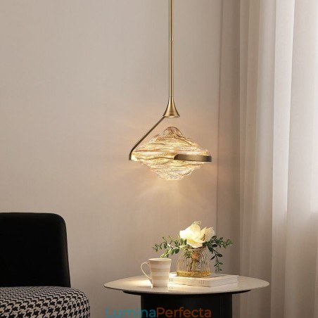 Plafoniera modernă minimalistă din fier forjat din sticlă lavă Plafoniera modernă minimalistă din fier forjat din sticlă lavă