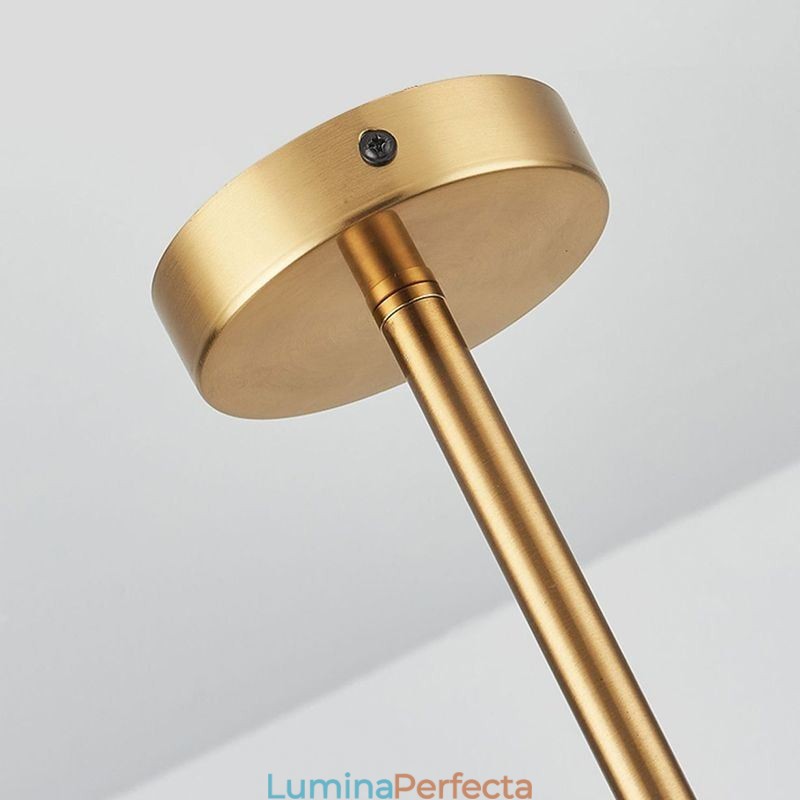 Plafoniera modernă minimalistă din fier forjat din sticlă lavă