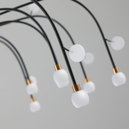 Plafoniera Nordic Creative Alb Natural Natural 14 Lumini