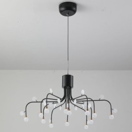Plafoniera Nordic Creative Alb Natural Natural 14 Lumini