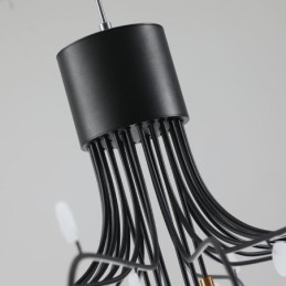 Lampă suspendată Nordic Creative Plafoniera albă naturală 30 de lumini