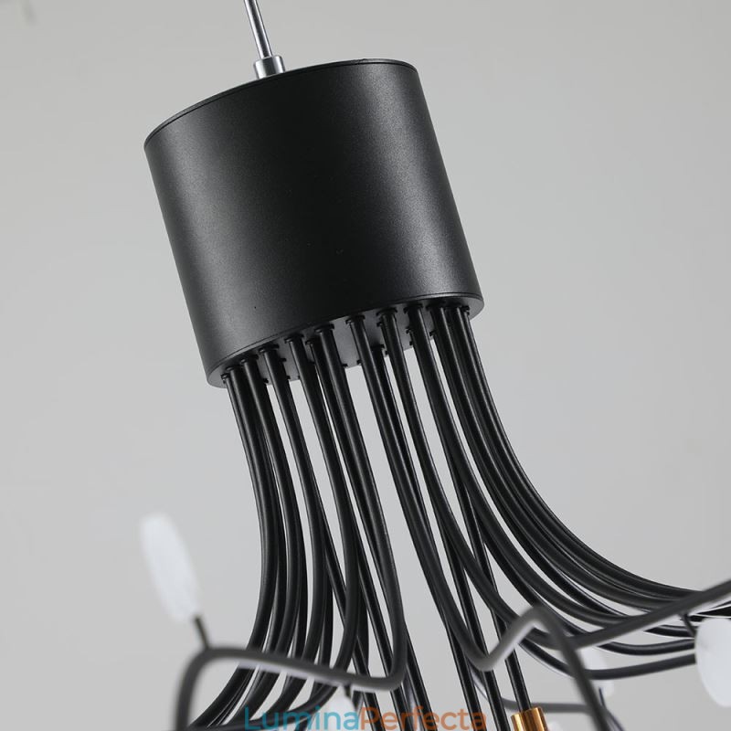 Lampă suspendată Nordic Creative Plafoniera albă naturală 30 de lumini