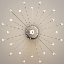 Lampă suspendată Nordic Creative Plafoniera albă naturală 30 de lumini