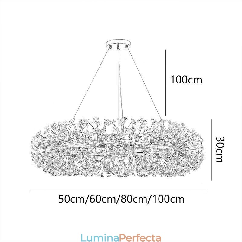 Plafoniera circulară, modernă, minimalistă, din fier forjat, cu flori de soare