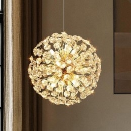 Plafoniera modernă minimalistă galvanizată din fier Sun Flower Pendant