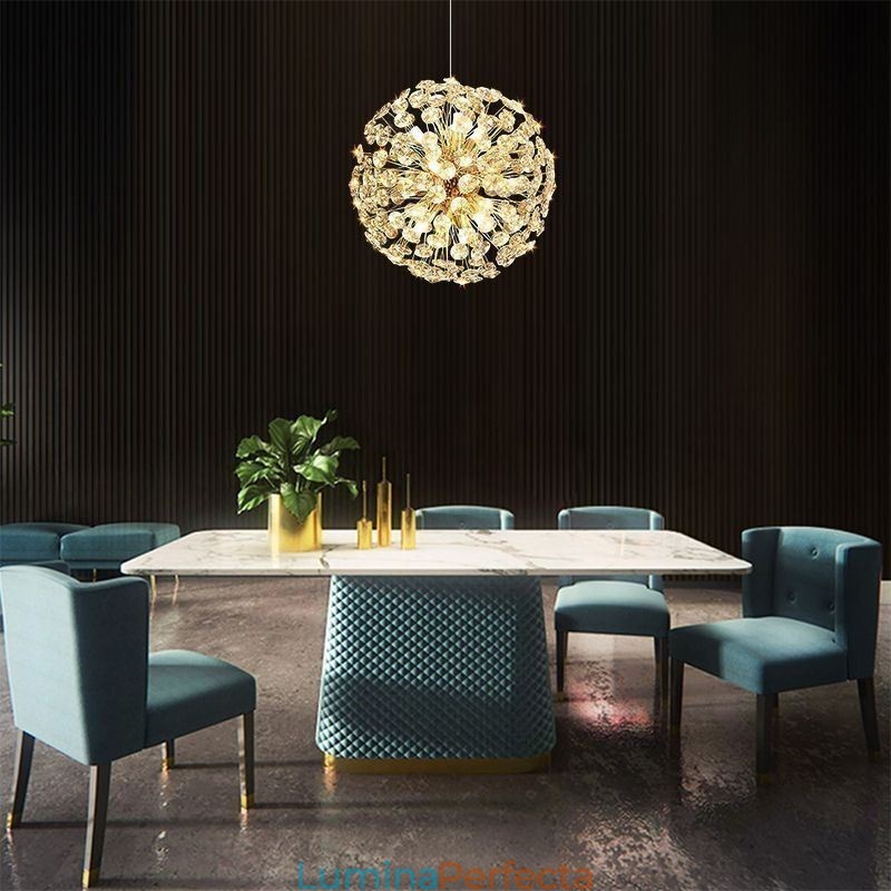 Plafoniera modernă minimalistă galvanizată din fier Sun Flower Pendant