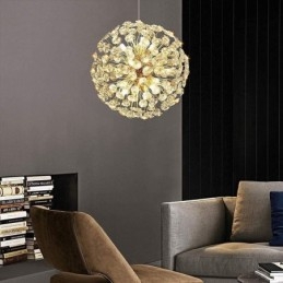 Plafoniera modernă minimalistă galvanizată din fier Sun Flower Pendant