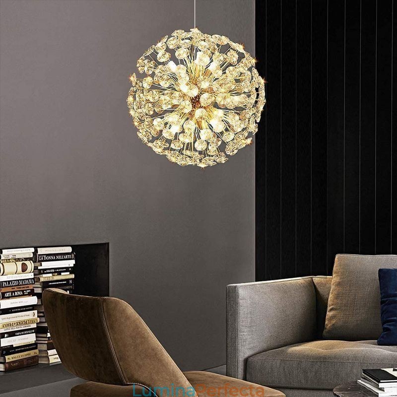 Plafoniera modernă minimalistă galvanizată din fier Sun Flower Pendant
