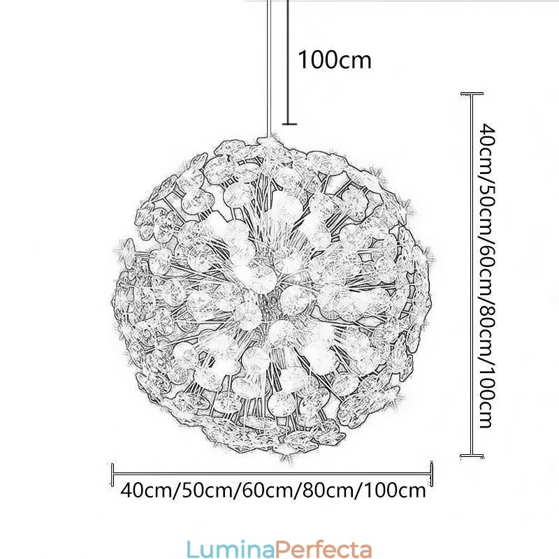 Plafoniera modernă minimalistă galvanizată din fier Sun Flower Pendant