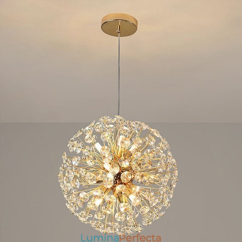 Plafoniera modernă minimalistă galvanizată din fier Sun Flower Pendant