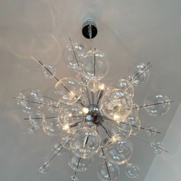 Lampă suspendată modernă Plafoniera minimalistă din sticlă cu bule