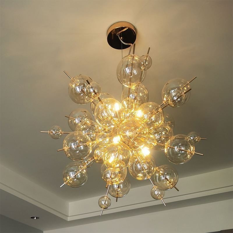 Lampă suspendată modernă Plafoniera minimalistă din sticlă cu bule