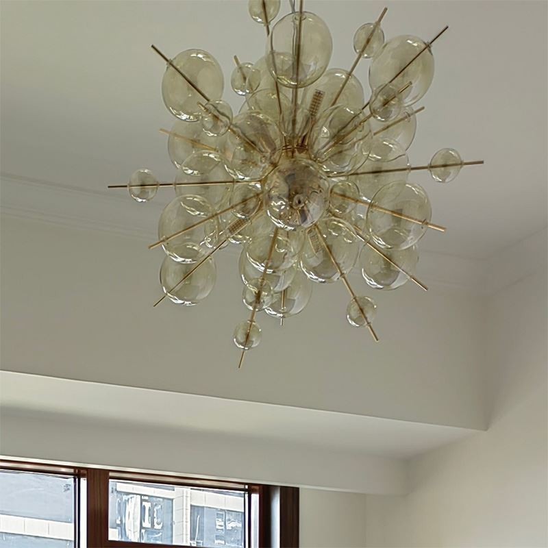 Lampă suspendată modernă Plafoniera minimalistă din sticlă cu bule