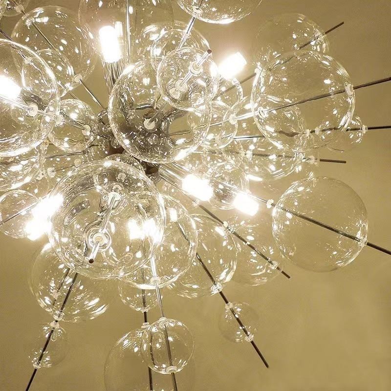 Lampă suspendată modernă Plafoniera minimalistă din sticlă cu bule