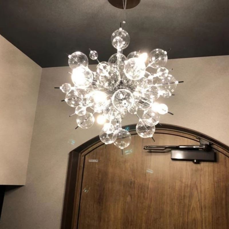 Lampă suspendată modernă Plafoniera minimalistă din sticlă cu bule