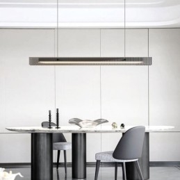 Plafoniera din sticlă de 100 cm, reglabilă în trepte, cu telecomandă