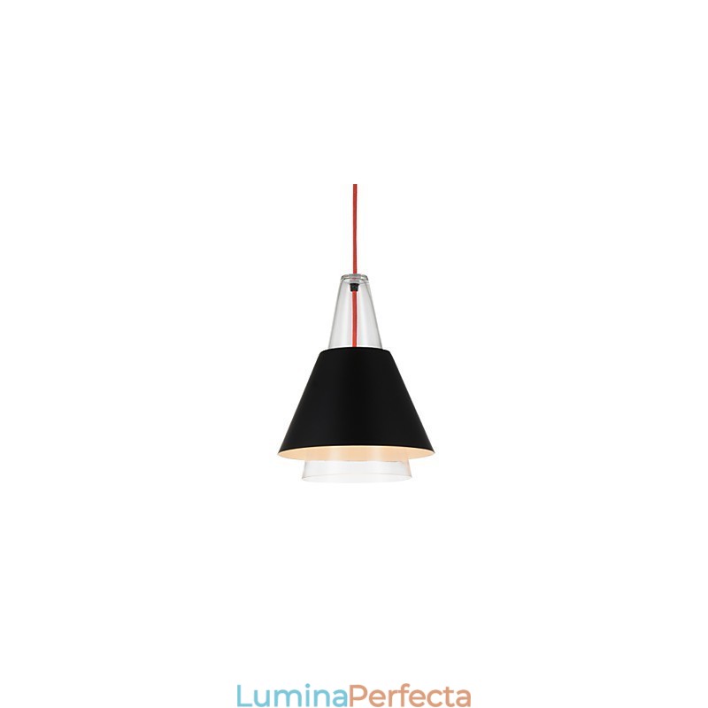 Candelabru din sticlă cu pictură contemporană modernă