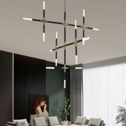 Lampă suspendată Splicing alb cald Creativ Plafoniera DIY Lampă combinată