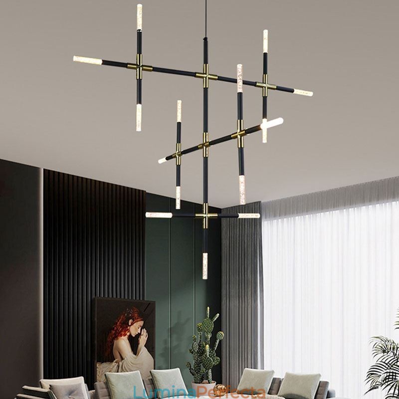 Lampă suspendată Splicing alb cald Creativ Plafoniera DIY Lampă combinată