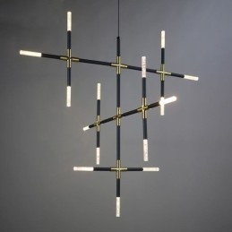 Lampă suspendată Splicing alb cald Creativ Plafoniera DIY Lampă combinată