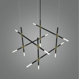 Lampă suspendată Splicing alb cald Creativ Plafoniera DIY Lampă combinată