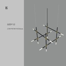 Lampă suspendată Splicing alb cald Creativ Plafoniera DIY Lampă combinată
