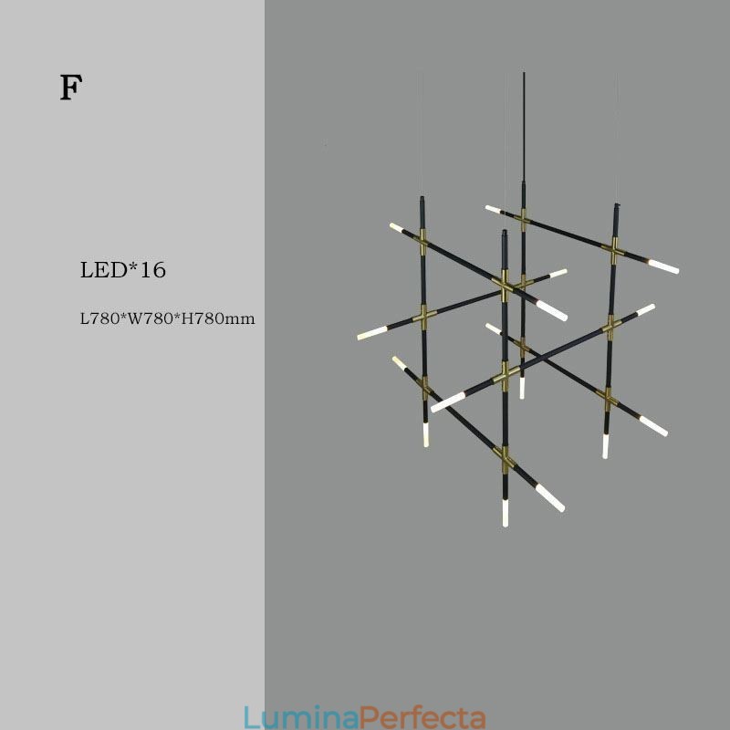 Lampă suspendată Splicing alb cald Creativ Plafoniera DIY Lampă combinată