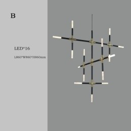 Lampă suspendată Splicing alb cald Creativ Plafoniera DIY Lampă combinată