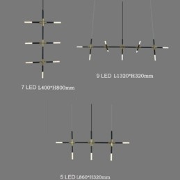 Lampă suspendată simplă Creativ Splicing Plafoniera albă caldă Lampă combinată DIY