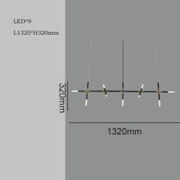 Lampă suspendată simplă Creativ Splicing Plafoniera albă caldă Lampă combinată DIY