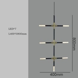Lampă suspendată simplă Creativ Splicing Plafoniera albă caldă Lampă combinată DIY
