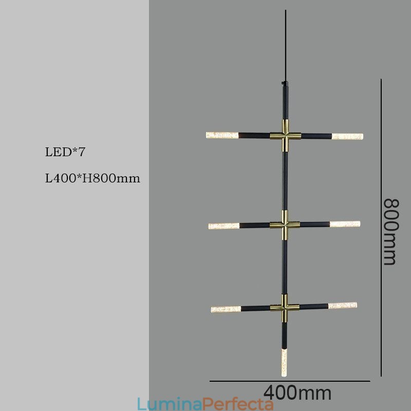 Lampă suspendată simplă Creativ Splicing Plafoniera albă caldă Lampă combinată DIY