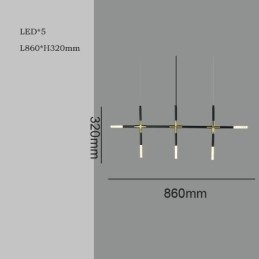 Lampă suspendată simplă Creativ Splicing Plafoniera albă caldă Lampă combinată DIY