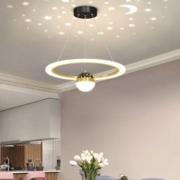 Lampă suspendată Plafoniera minimalistă din fier forjat acrilic Star Ring