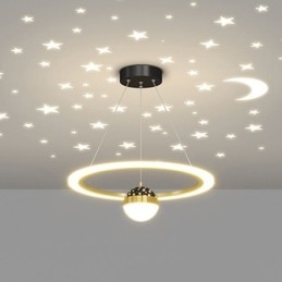 Lampă suspendată Plafoniera minimalistă din fier forjat acrilic Star Ring