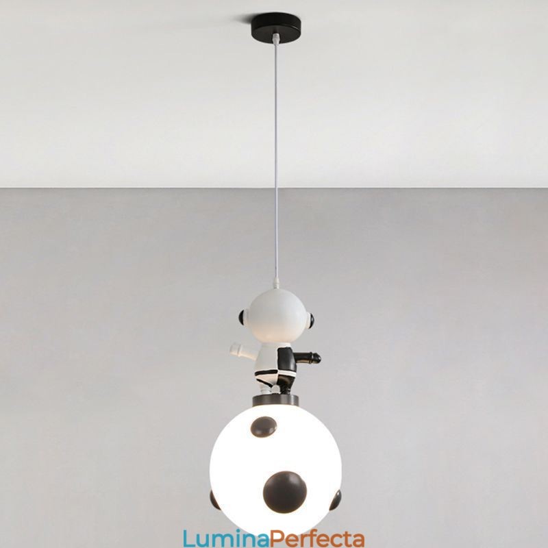 Plafoniera minimalistă din fier forjat Moon Landing