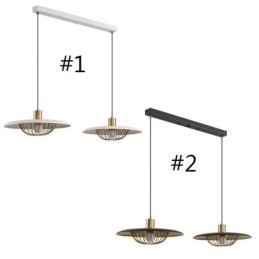 Plafoniera cu disc creativ din fier forjat nordic