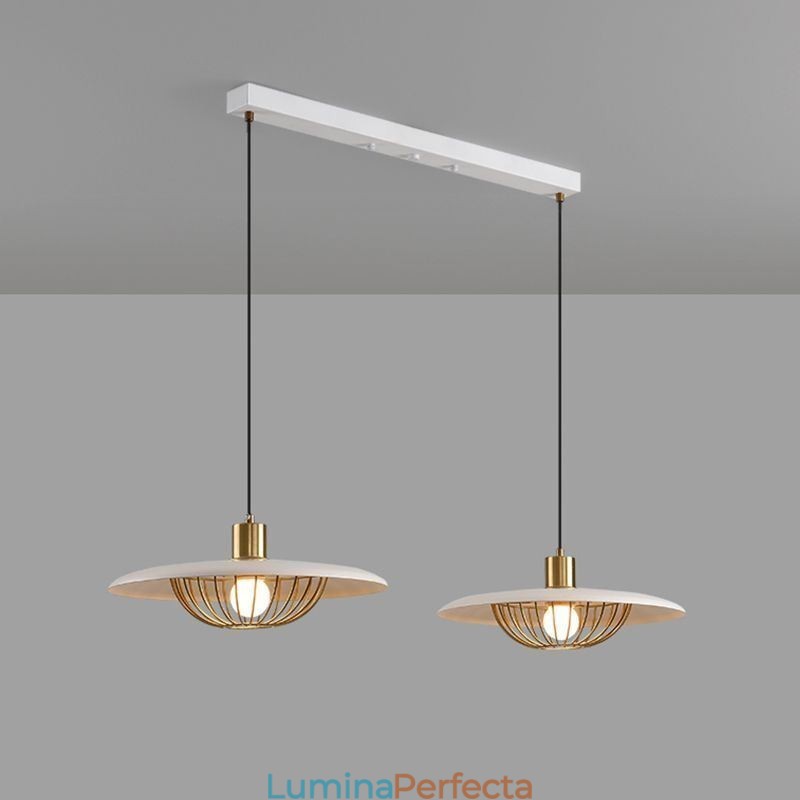 Plafoniera cu disc creativ din fier forjat nordic