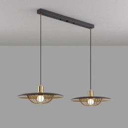Plafoniera cu disc creativ din fier forjat nordic
