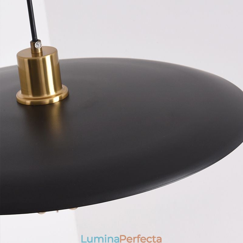 Plafoniera cu disc creativ din fier forjat nordic