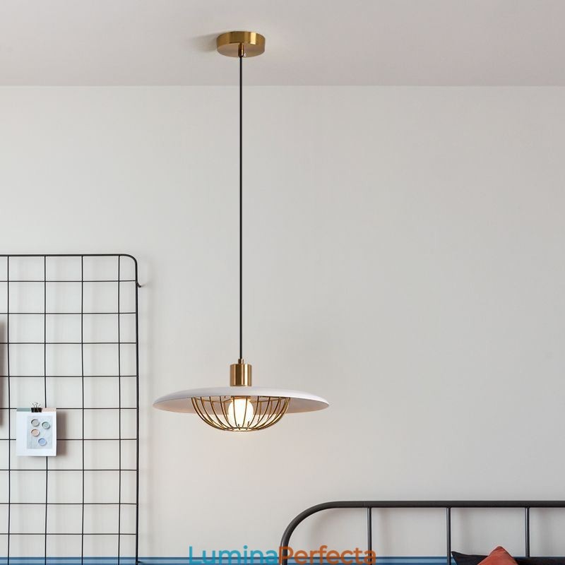 Lampă Nordic Pendant Fier forjat Plafoniere creative Disc