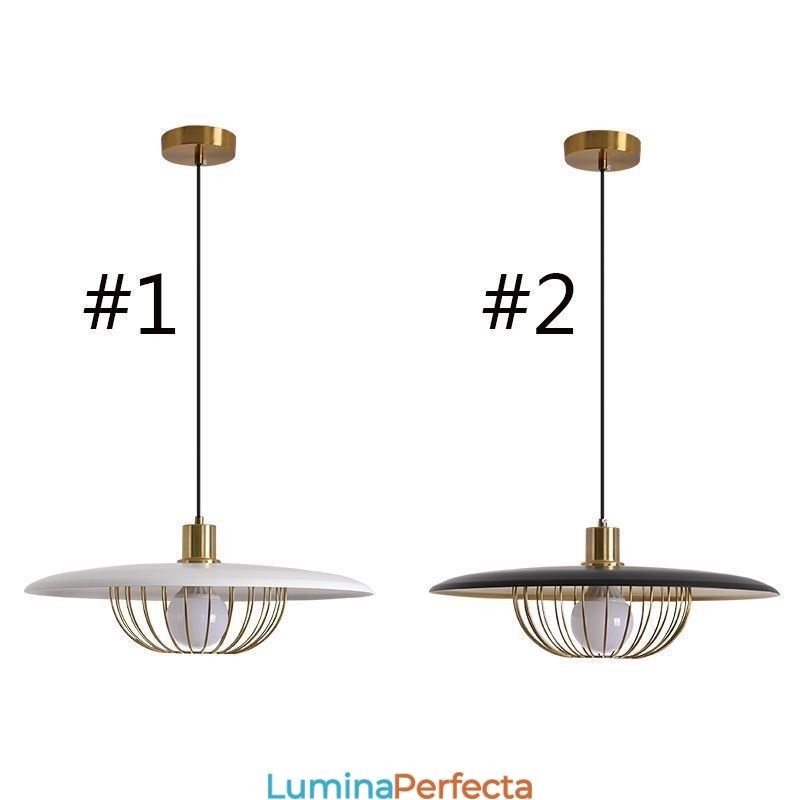 Lampă Nordic Pendant Fier forjat Plafoniere creative Disc