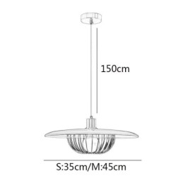 Lampă Nordic Pendant Fier forjat Plafoniere creative Disc